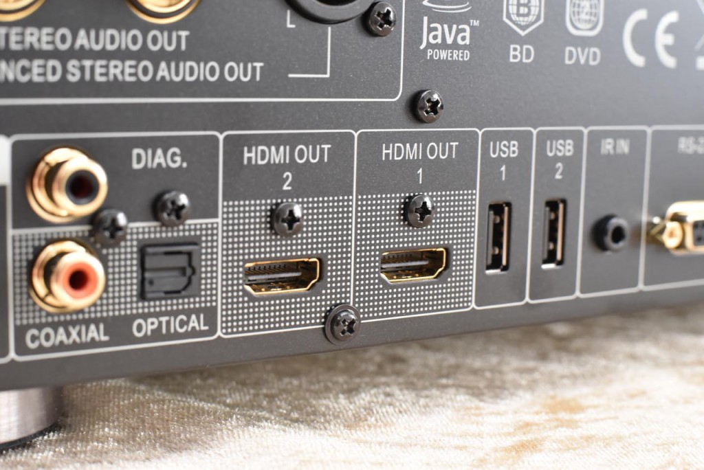 Oppo BDP-105D Audiocom Signature HDMI-Ausgänge
