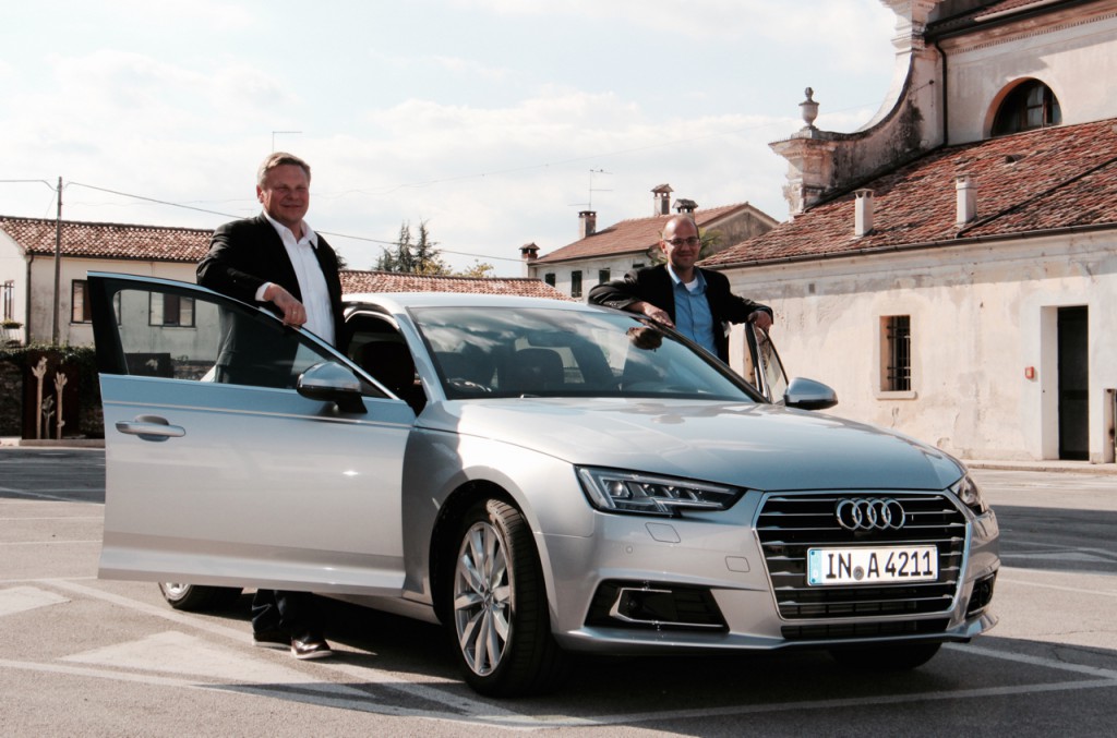 Audi A4 2.0 TFSI ultra mit B&O Advanced 3D Sound System Hörtest Venedig Start