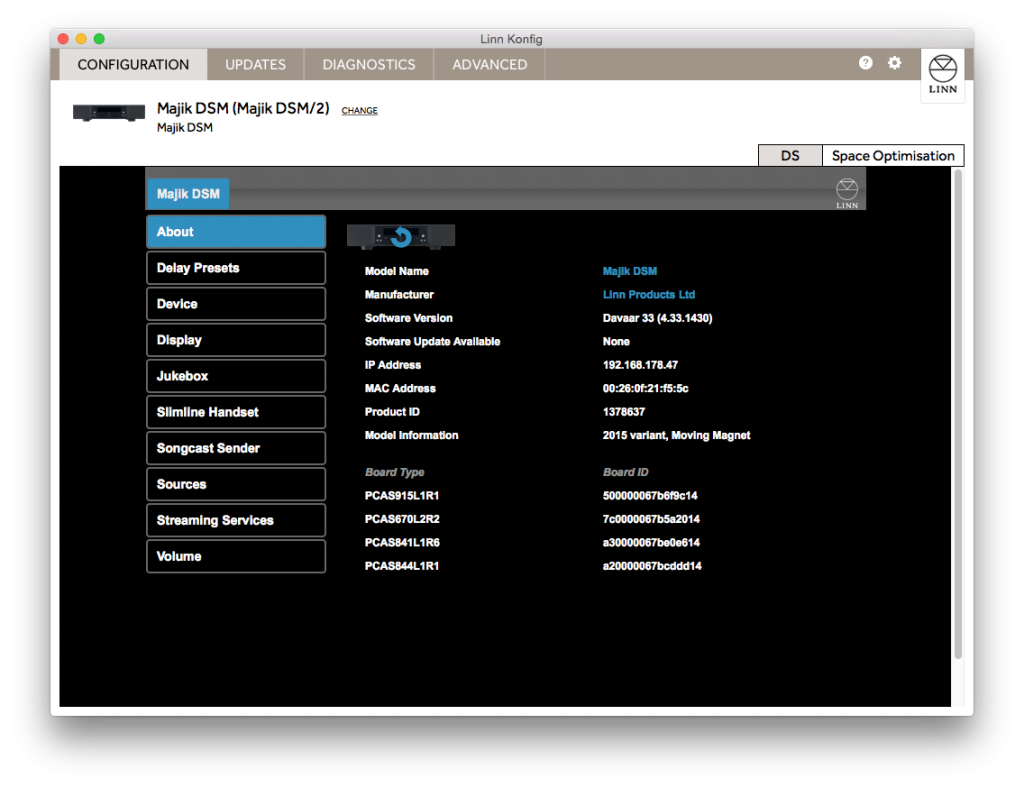 screenshot konfig setup menue