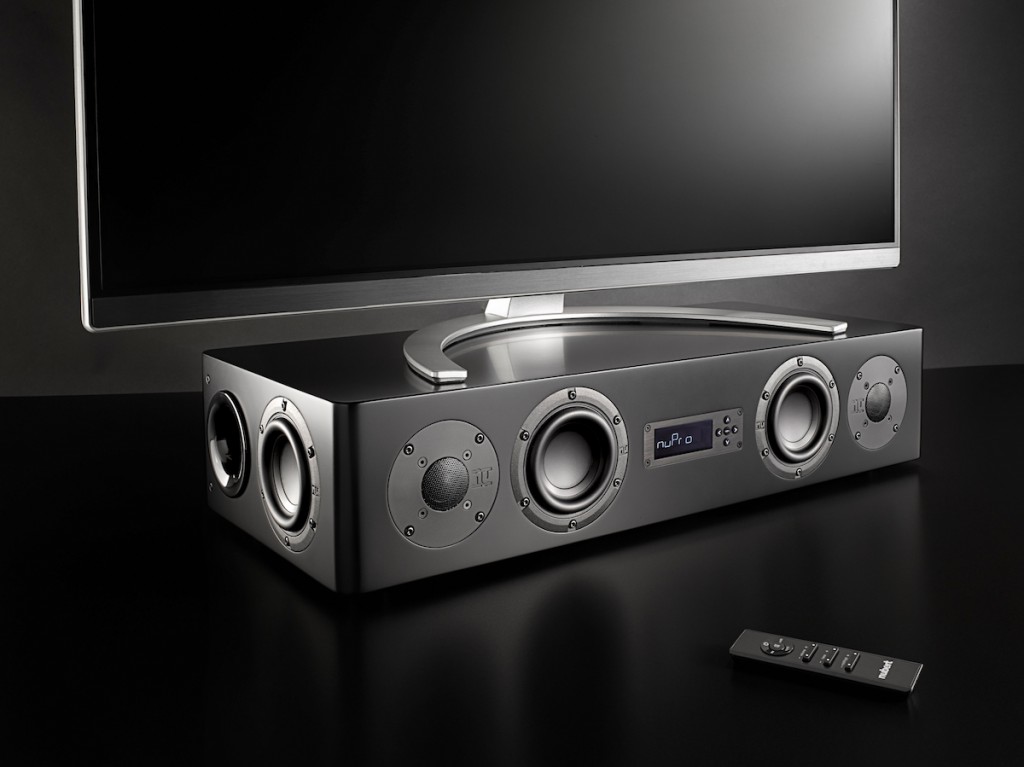 Die besten Soundbars: Nubert nuPro AS-250 schwarz, ohne Abdeckung, mit TV
