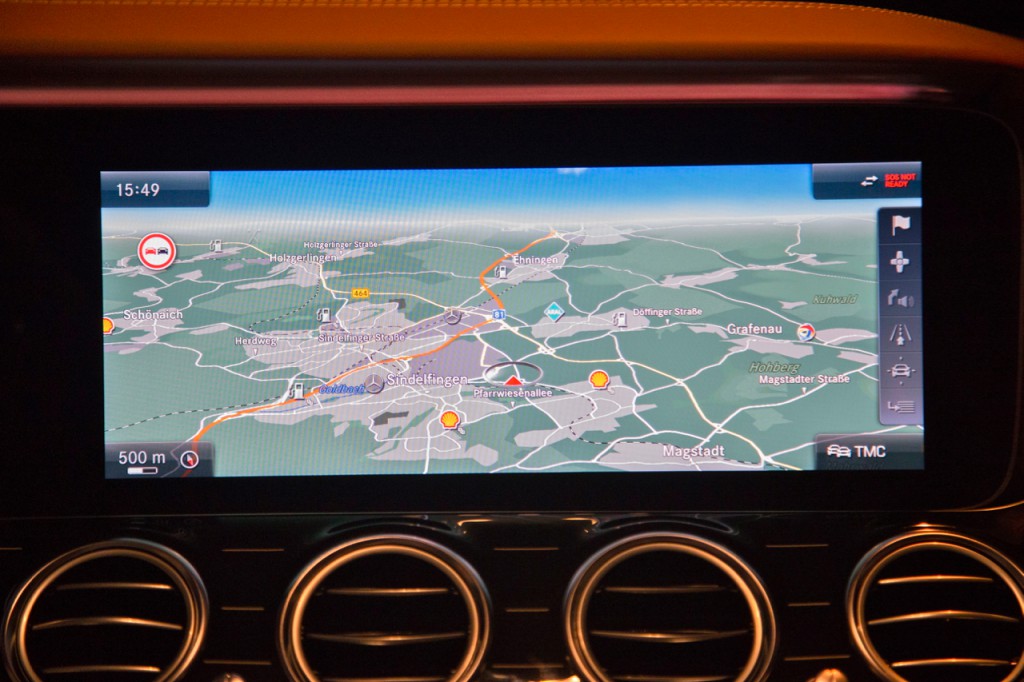 Mercedes E-Class W213 with Burmester High End 3D System Navigation