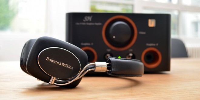 Kopfhörer B&W P5 Wireless mit Kopfhörereverstärker Unison Research SH