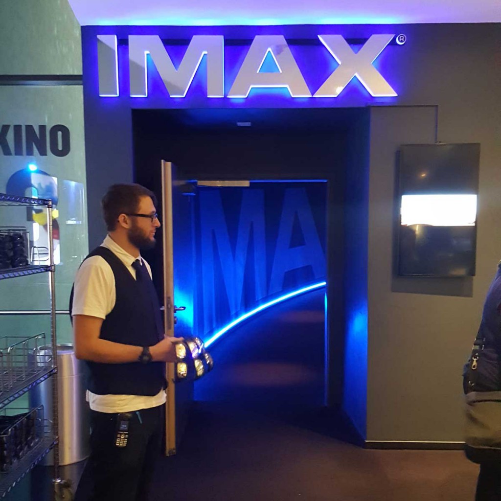 IMAX Eingang - InfiTec-3D-Brillen