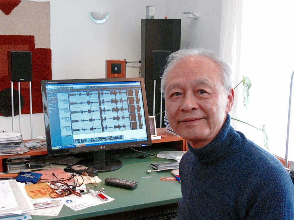 Tatsuo Nishimura im Tonstudio