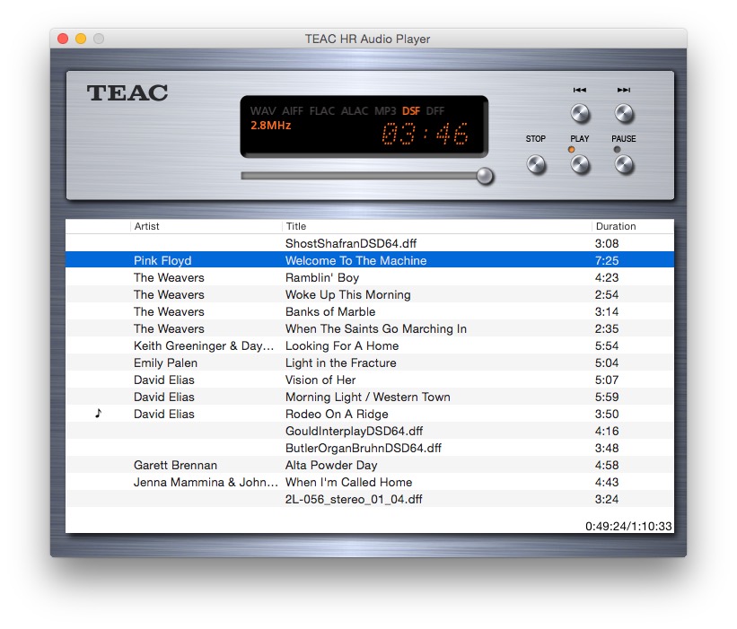 Teac HR Audio Player mac