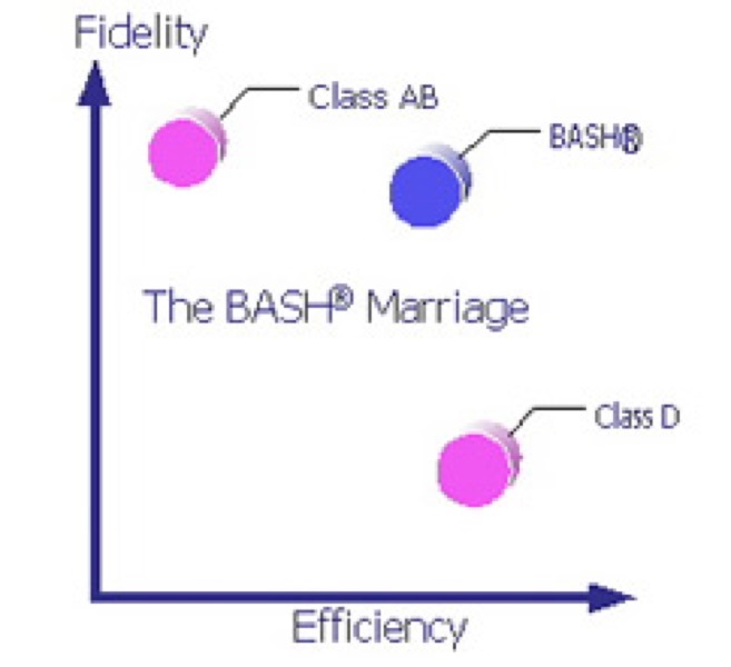 BASH Amplifier; efficiency vs fidelity
