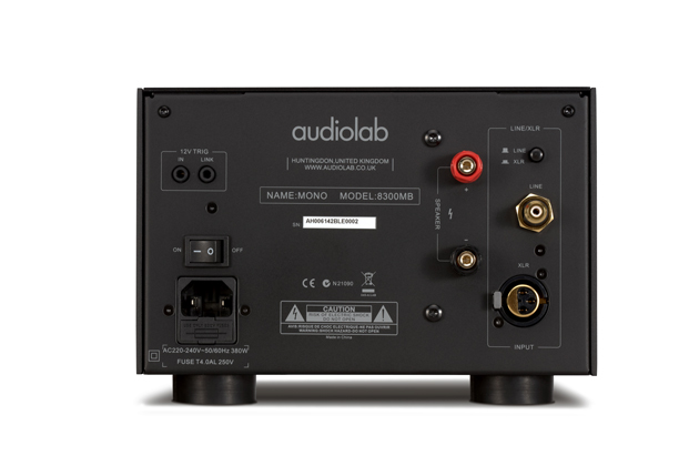 Die Audiolab 8300 MB von hinten