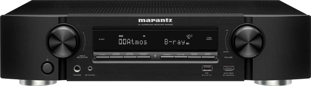 Marantz NR1608 Front in Schwarz