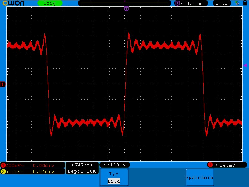 Yamaha NP-S303 digital filterstep response 1002Hz (fs = 44,1kHz)