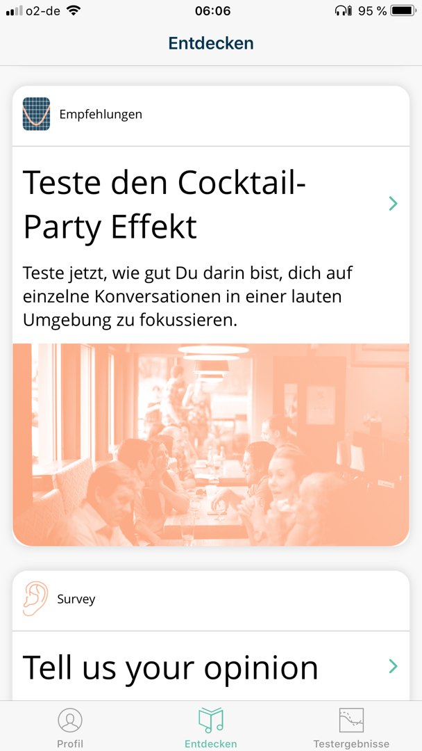 Mimi Hearing Test App Cocktail Party Test