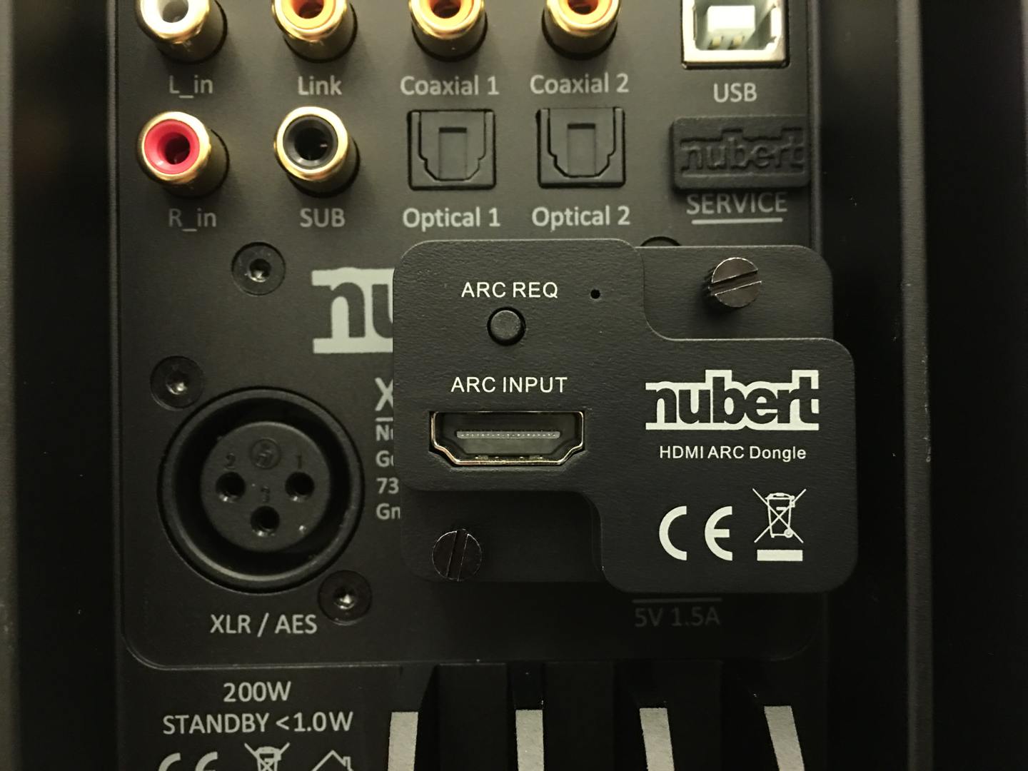 Nubert nuPro X-3000 terminal with hdmi extender