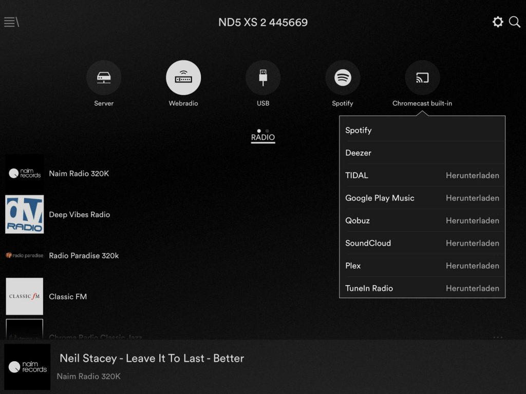 Naim Audio ND5 XS2 App1