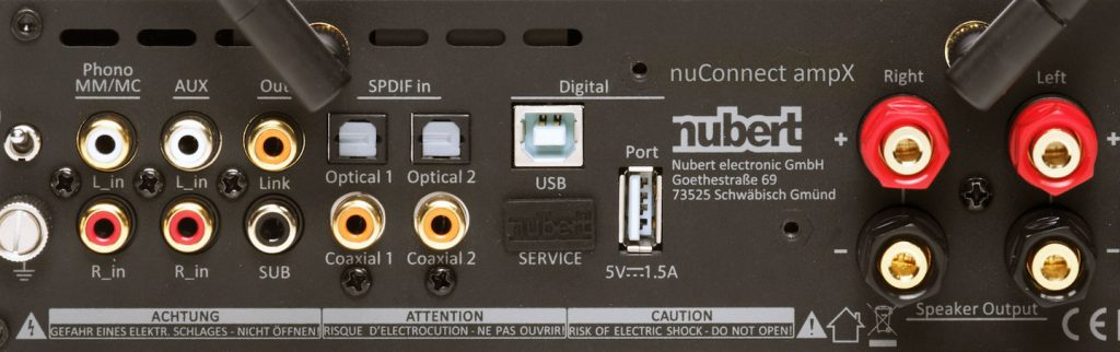 Nubert nuControl ampX Rear