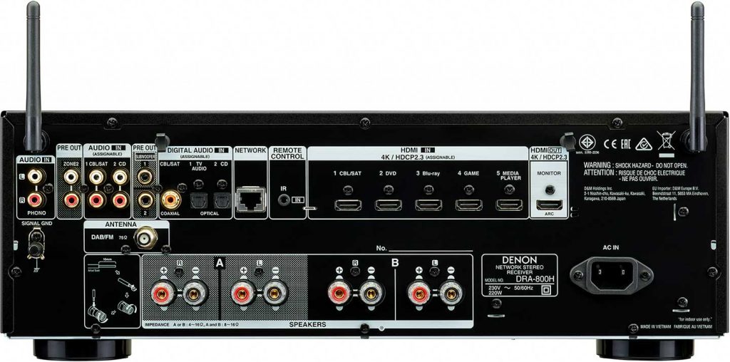 Denon DRA-800H: Klassischer Stereoverstärker plus Digitale Welt (Foto: Sound United)