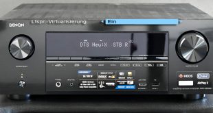 Denon AVR-X3600H: Der erste AV-Receiver der DTS Virtual:X und Dolby Lautsprecher-Virtualisierung bis 11.1 Kanäle bietet. 1.199 Euro (Foto: R. Vogt)