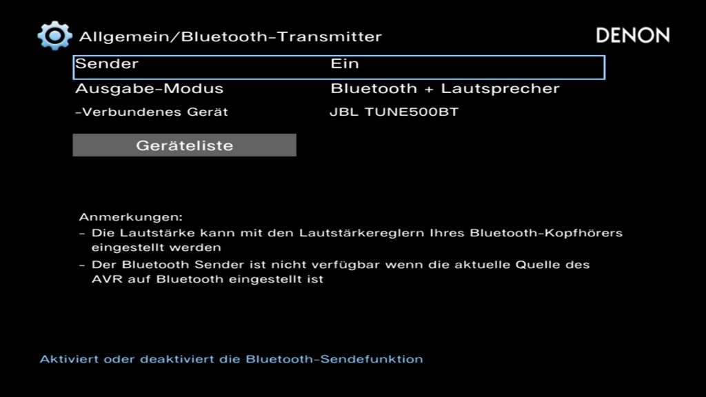 Bluetooth-Kopfhörer lassen sich nun verwenden (Foto: R. Vogt)