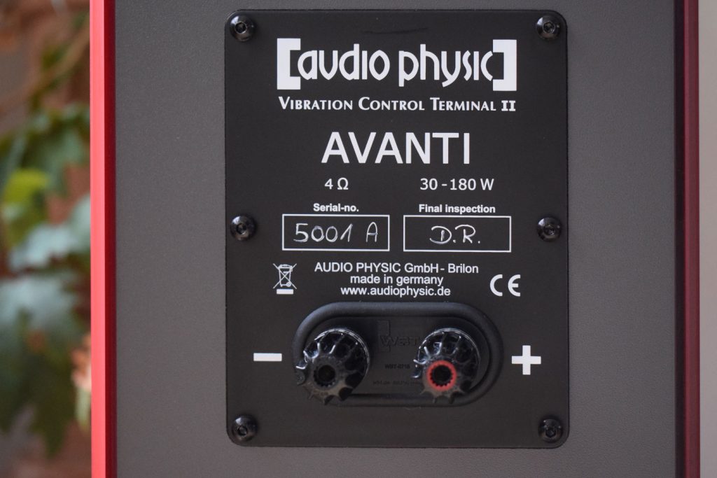Audio Physic Avanti 35 Anschluss