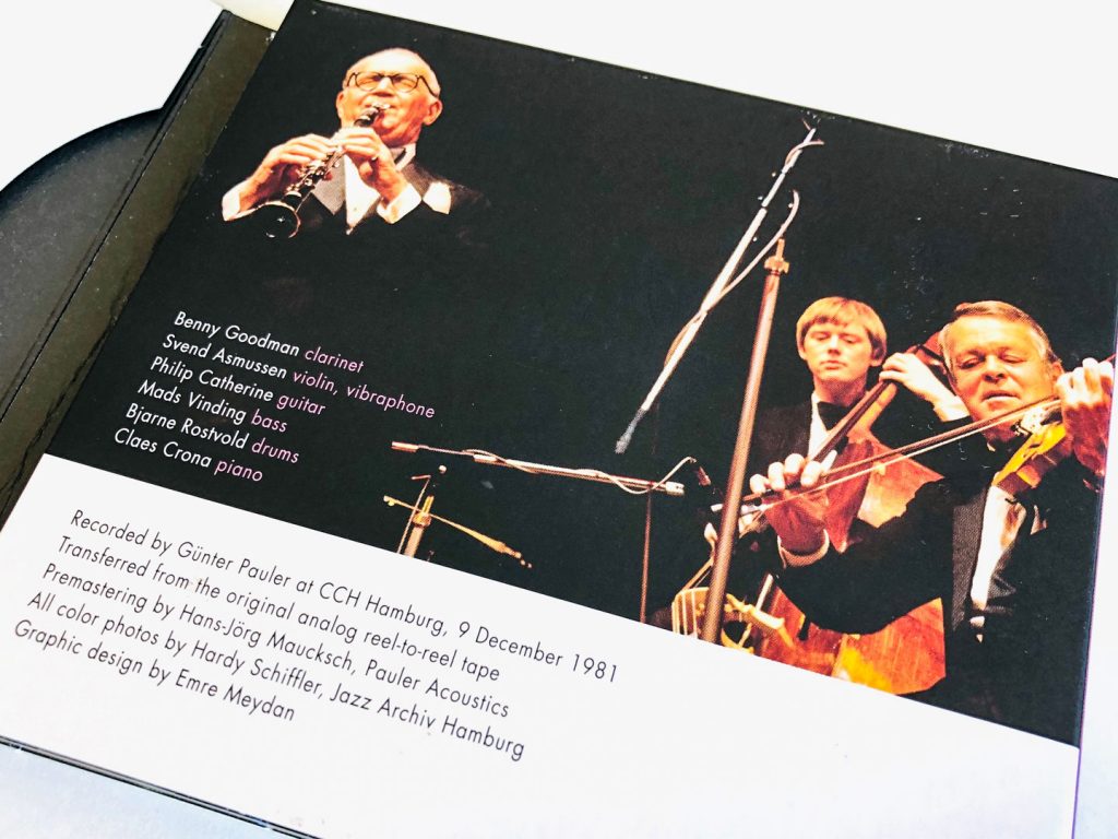 Benny Goodman Live in Hamburg 1981 Booklet