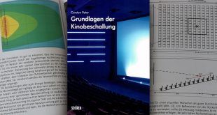 Fachbuch von Carsten Peter - Grundlagen der Kinobeschallung. Schüren Verlag, Buch 25 Euro, E-Book 20 Euro (Foto: R. Vogt)