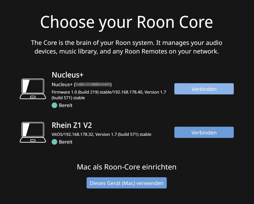 Roon Nucleus App Setup