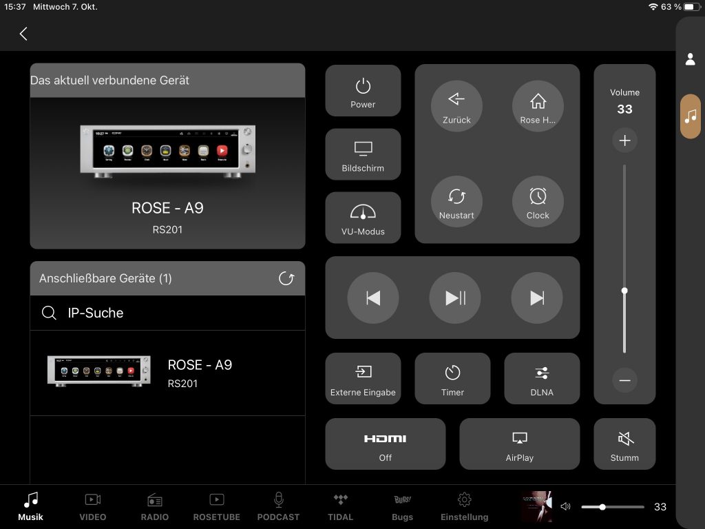 HiFi Rose RS201E App