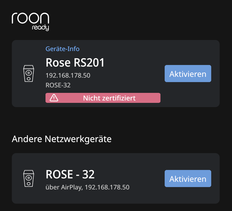 HiFi Rose RS201E App