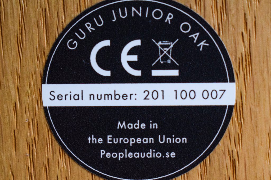 Guru Audio Junior Etikett