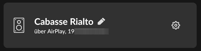 Cabasse Rialto Screenshot Roon